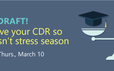 Webinar – Ignore the draft! How to improve your CDR so draft season isn’t stress season