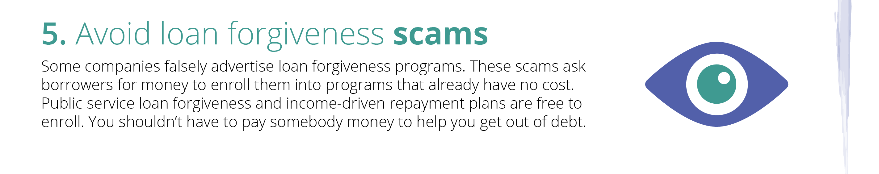 student loan payments - avoid loan forgiveness scams