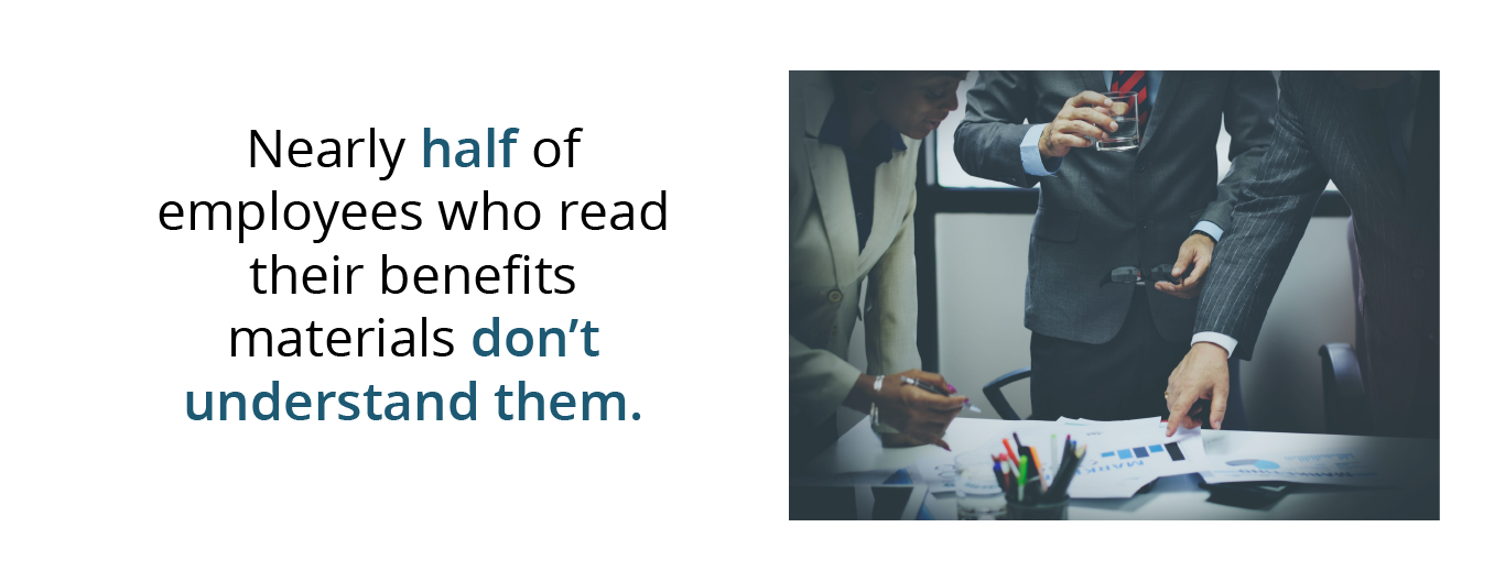 half of employees don't read their benefits materials