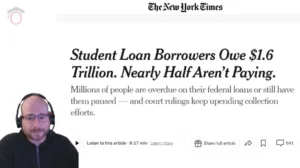 Half of Student Loan Borrowers are Not Paying
